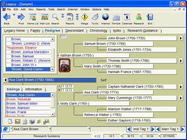 generations family tree software